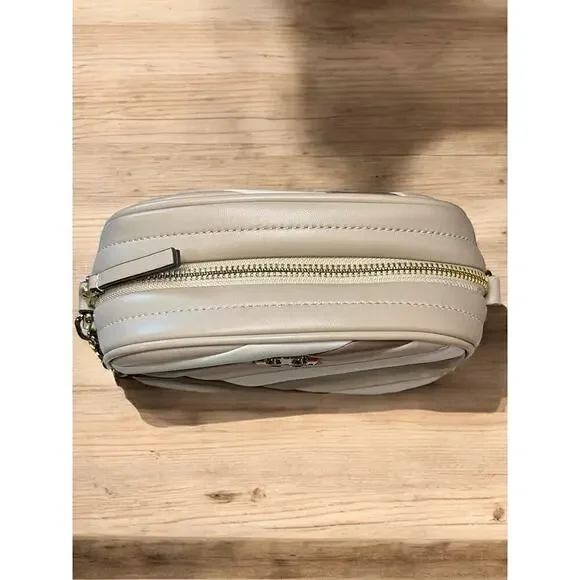 Tory Burch Kira Tri Color Quilted Leather Camera Bag